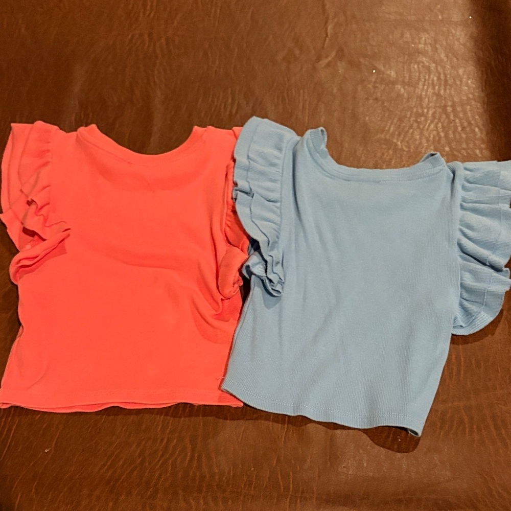 Two Zara Ruffle Tops - Picture 4 of 4